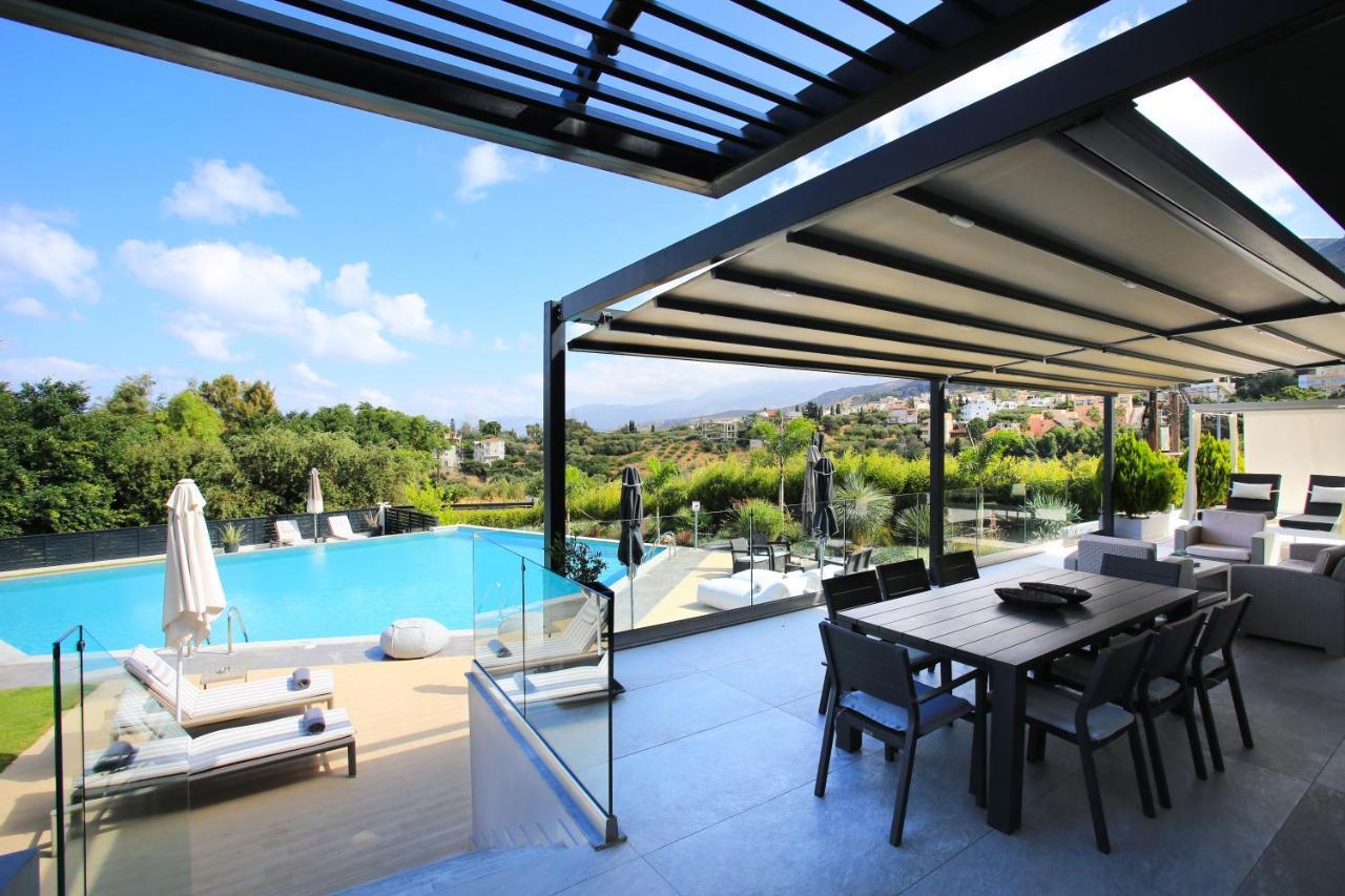 Orama Luxury Villa 4 Bedrooms With Private Pool Hersonissos  Exteriér fotografie