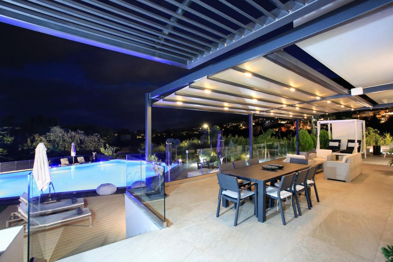 Orama Luxury Villa 4 Bedrooms With Private Pool Hersonissos  Exteriér fotografie