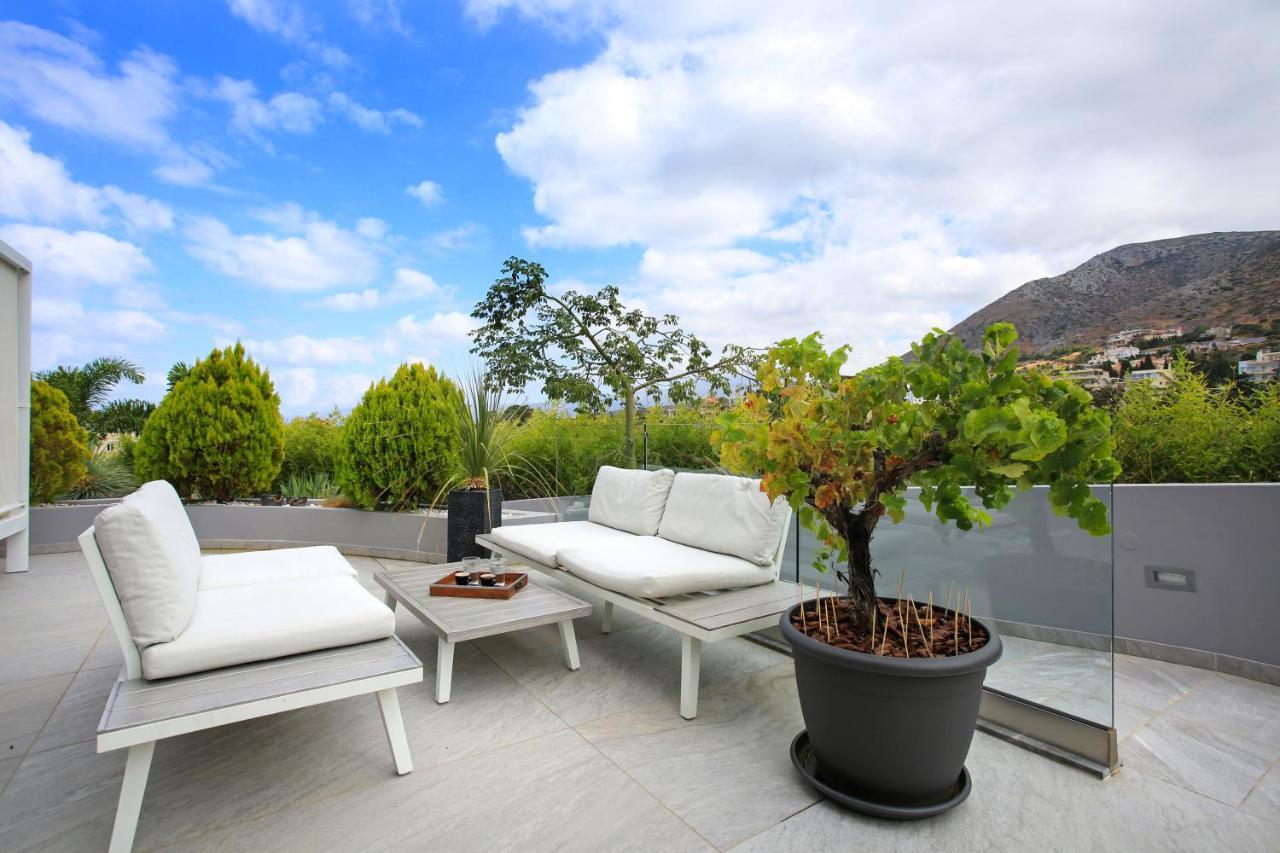 Orama Luxury Villa 4 Bedrooms With Private Pool Hersonissos  Exteriér fotografie