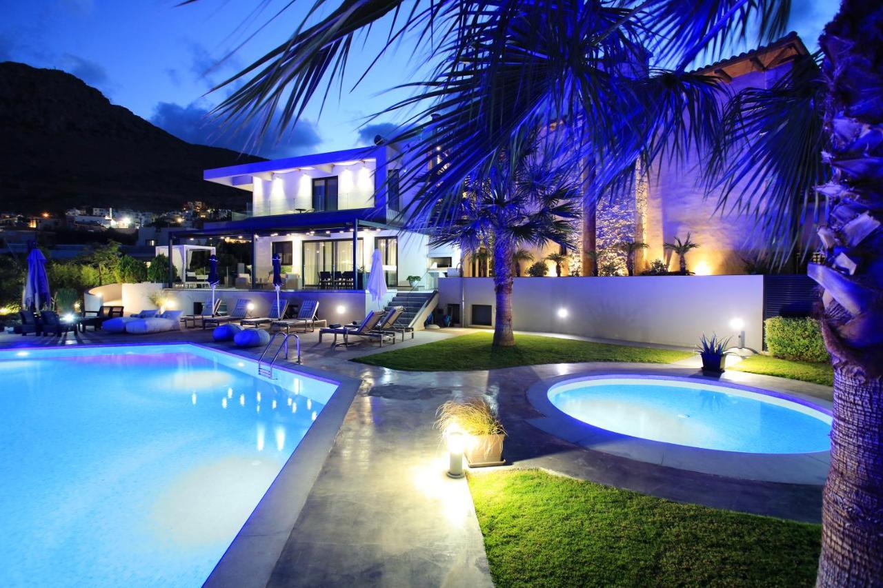 Orama Luxury Villa 4 Bedrooms With Private Pool Hersonissos  Exteriér fotografie