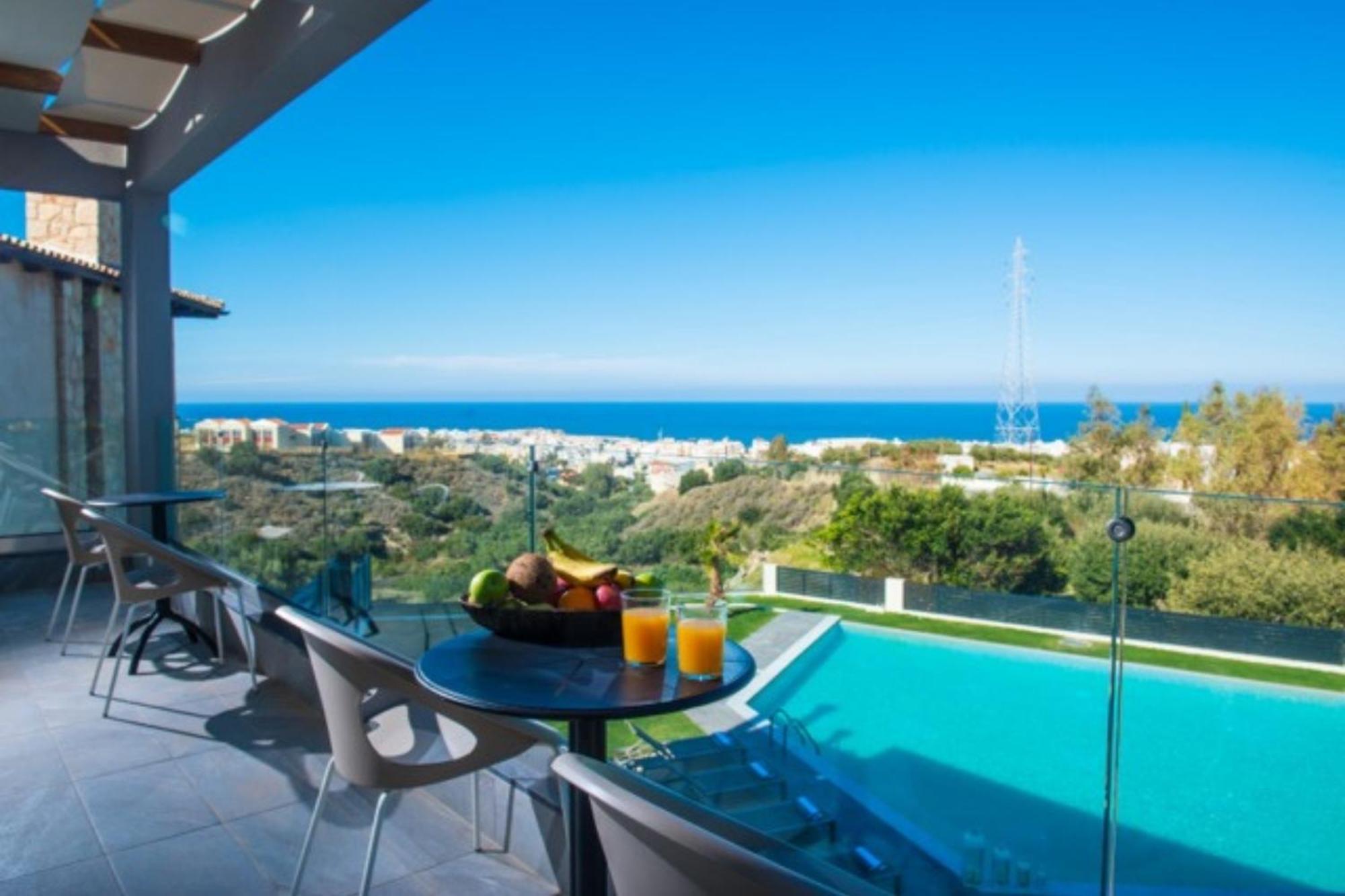 Orama Luxury Villa 4 Bedrooms With Private Pool Hersonissos  Exteriér fotografie