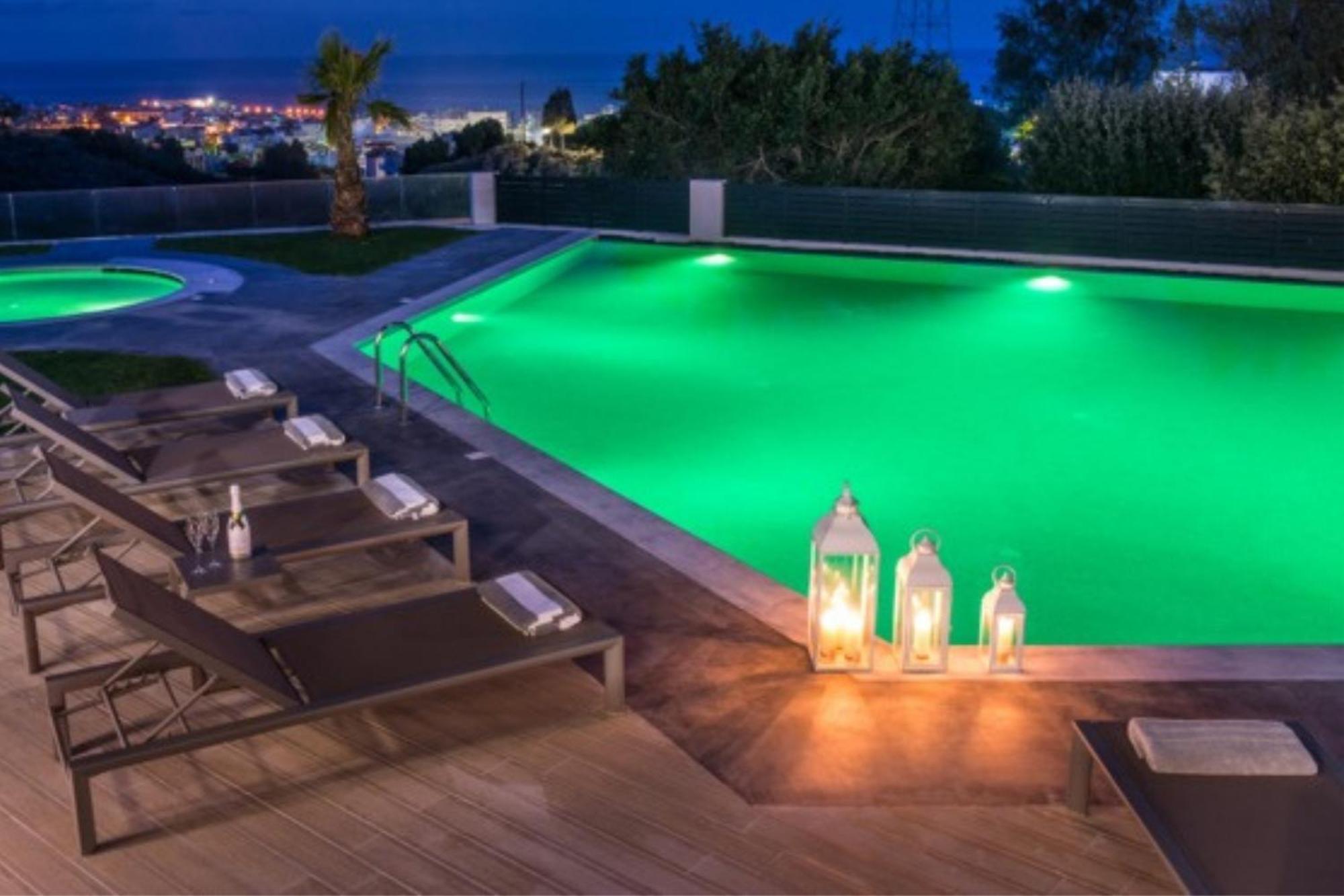 Orama Luxury Villa 4 Bedrooms With Private Pool Hersonissos  Exteriér fotografie