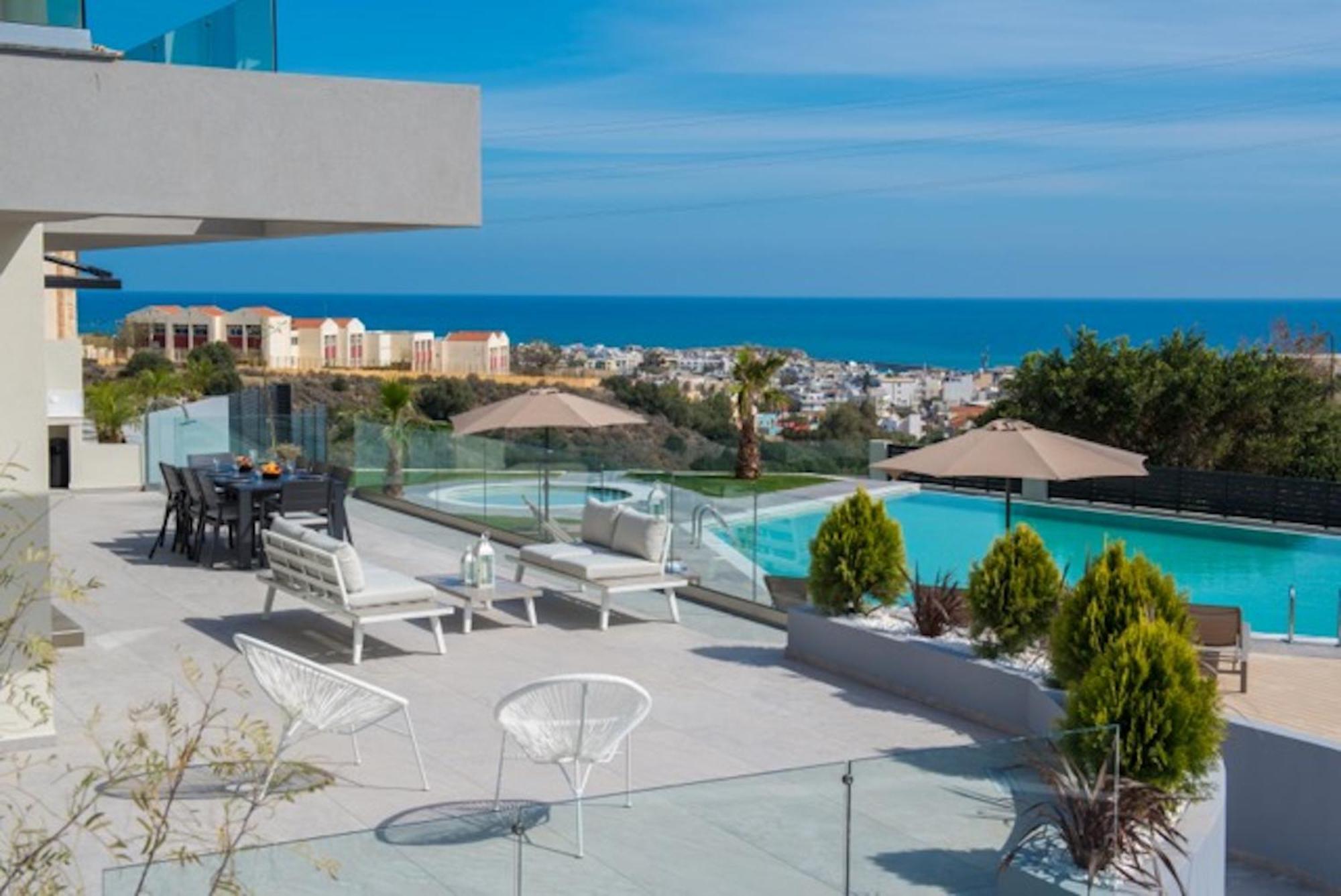 Orama Luxury Villa 4 Bedrooms With Private Pool Hersonissos  Exteriér fotografie