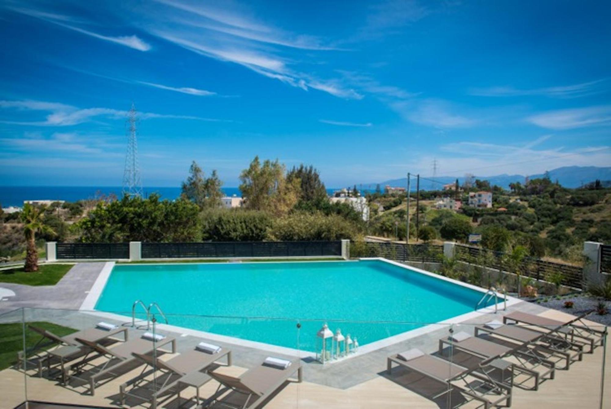 Orama Luxury Villa 4 Bedrooms With Private Pool Hersonissos  Exteriér fotografie
